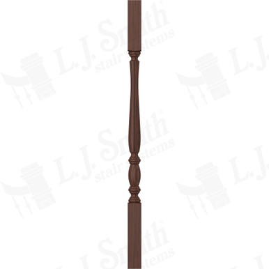 L.J. Smith 1-3/4" Square Top Baluster · LJF-2105-W 34 — stair parts selection with LeviArs Design & Remodeling