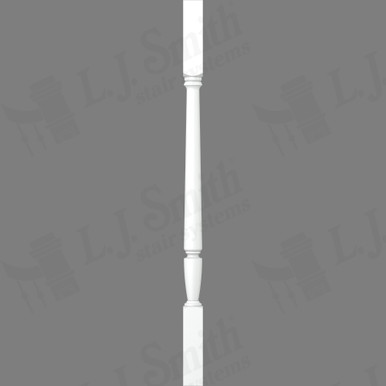 L.J. Smith 1-3/4" Square Top Baluster · LJP-2005-PRG 34 — stair parts selection with LeviArs Design & Remodeling