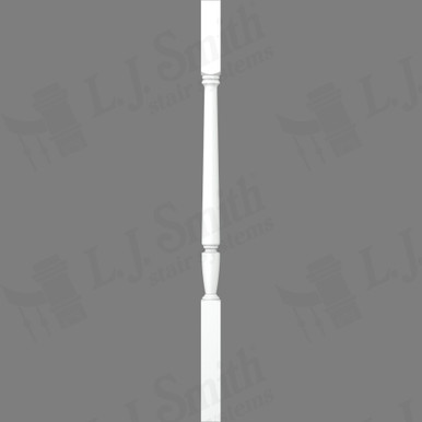 L.J. Smith 1-3/4" Square Top Baluster · LJP-2005-PRG 38 — stair parts selection with LeviArs Design & Remodeling