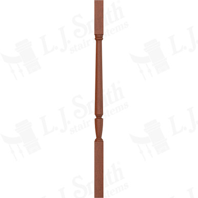 L.J. Smith 1-3/4" Square Top Baluster · LJP-20058-BRZC 38 — stair parts selection with LeviArs Design & Remodeling
