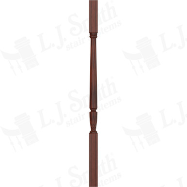 L.J. Smith 1-3/4" Square Top Baluster · LJP-20058-MH 38 — stair parts selection with LeviArs Design & Remodeling