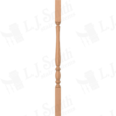 L.J. Smith 1-3/4" Square Top Baluster · LJP-2105-AL 34 — stair parts selection with LeviArs Design & Remodeling