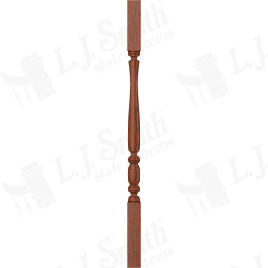 L.J. Smith 1-3/4" Square Top Baluster · LJP-2105-BRZC 34 — stair parts selection with LeviArs Design & Remodeling