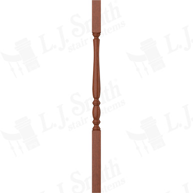 L.J. Smith 1-3/4" Square Top Baluster · LJP-2105-BRZC 38 — stair parts selection with LeviArs Design & Remodeling