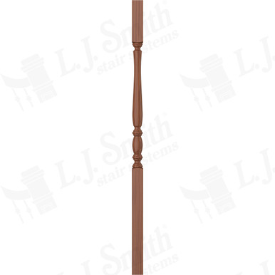 L.J. Smith 1-3/4" Square Top Baluster · LJP-2105-C 42 — stair parts selection with LeviArs Design & Remodeling