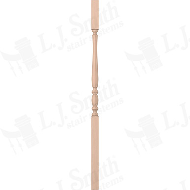 L.J. Smith 1-3/4" Square Top Baluster · LJP-2105-M 42 — stair parts selection with LeviArs Design & Remodeling