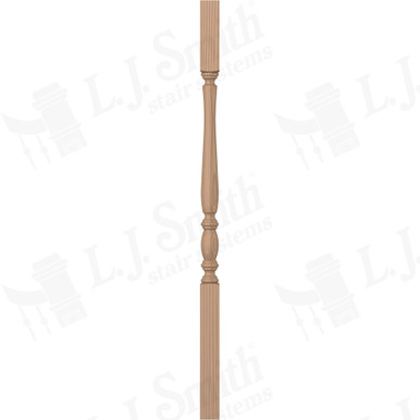 L.J. Smith 1-3/4" Square Top Baluster · LJP-2105-P 38 — stair parts selection with LeviArs Design & Remodeling