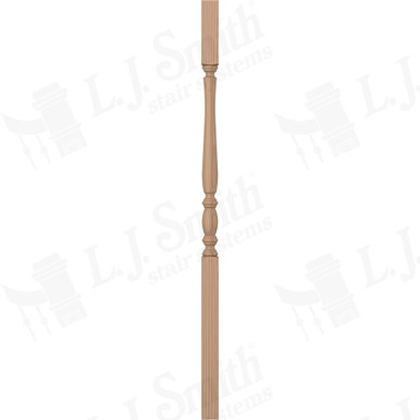 L.J. Smith 1-3/4" Square Top Baluster · LJP-2105-P 42 — stair parts selection with LeviArs Design & Remodeling