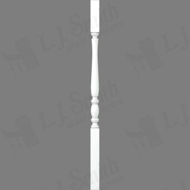 L.J. Smith 1-3/4" Square Top Baluster · LJP-2105-PRG 38 — stair parts selection with LeviArs Design & Remodeling