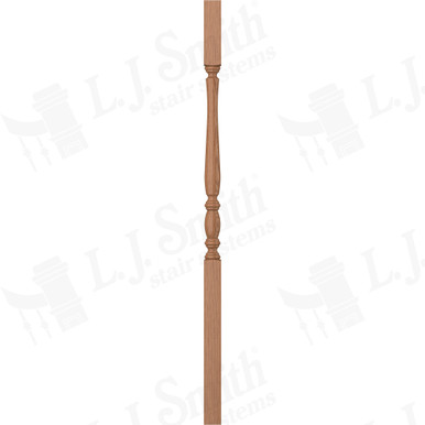 L.J. Smith 1-3/4" Square Top Baluster · LJP-2105-WO 42 — stair parts selection with LeviArs Design & Remodeling