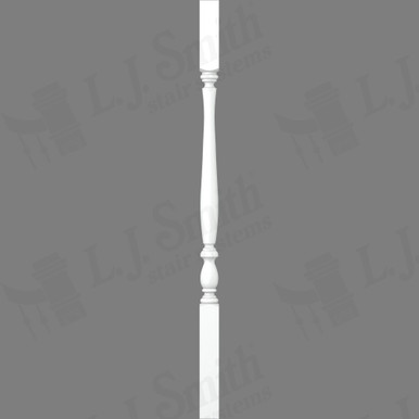 L.J. Smith 1-3/4" Square Top Baluster · LJP-2905-PRG 38 — stair parts selection with LeviArs Design & Remodeling