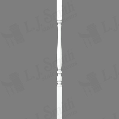 L.J. Smith 1-3/4" Square Top Baluster · LJP-2905-PRGD 38 — stair parts selection with LeviArs Design & Remodeling