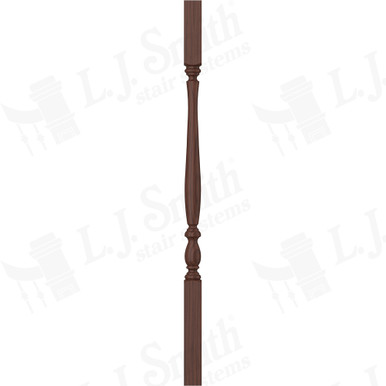 L.J. Smith 1-3/4" Square Top Baluster · LJP-2905-W 38 — stair parts selection with LeviArs Design & Remodeling