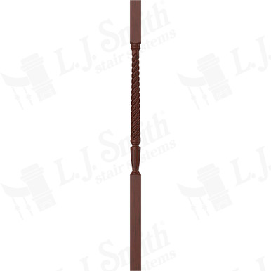 L.J. Smith 1-3/4" Square Top Baluster · LJT-2005-MH 42 — stair parts selection with LeviArs Design & Remodeling
