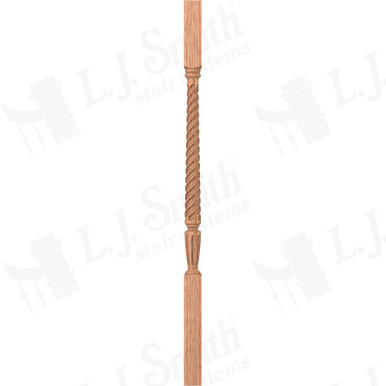 L.J. Smith 1-3/4" Square Top Baluster · LJT-2005-O 38 — stair parts selection with LeviArs Design & Remodeling
