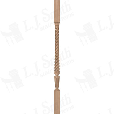 L.J. Smith 1-3/4" Square Top Baluster · LJT-2005-P 34 — stair parts selection with LeviArs Design & Remodeling