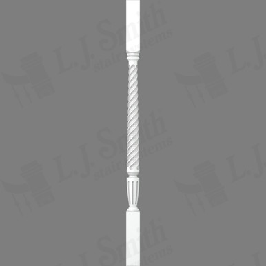 L.J. Smith 1-3/4" Square Top Baluster · LJT-2005-PRG 34 — stair parts selection with LeviArs Design & Remodeling