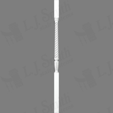 L.J. Smith 1-3/4" Square Top Baluster · LJT-2005-PRG 42 — stair parts selection with LeviArs Design & Remodeling