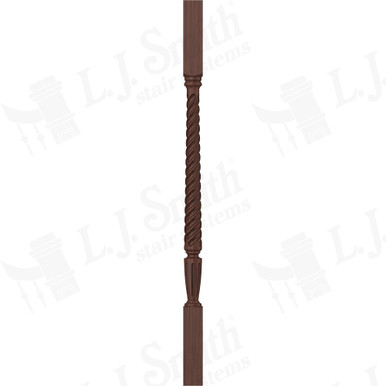 L.J. Smith 1-3/4" Square Top Baluster · LJT-2005-W 34 — stair parts selection with LeviArs Design & Remodeling