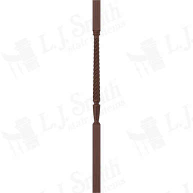 L.J. Smith 1-3/4" Square Top Baluster · LJT-2005-W 42 — stair parts selection with LeviArs Design & Remodeling