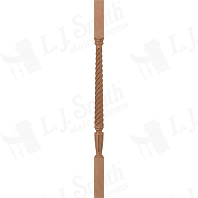 L.J. Smith 1-3/4" Square Top Baluster · LJT-2005-WO 34 — stair parts selection with LeviArs Design & Remodeling