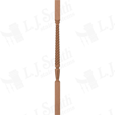 L.J. Smith 1-3/4" Square Top Baluster · LJT-2005-WO 38 — stair parts selection with LeviArs Design & Remodeling