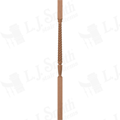 L.J. Smith 1-3/4" Square Top Baluster · LJT-2005-WO 42 — stair parts selection with LeviArs Design & Remodeling