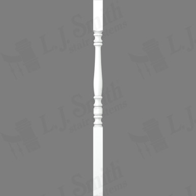 L.J. Smith 1-3/4" Square Top Baluster · S-5005-PRG 36 — stair parts selection with LeviArs Design & Remodeling