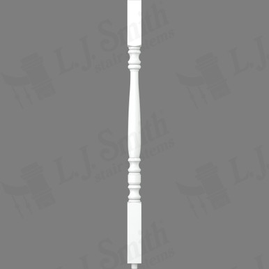 L.J. Smith 1-3/4" Square Top Baluster · S-5105-PRG 34 — stair parts selection with LeviArs Design & Remodeling