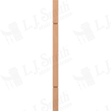 L.J. Smith 1-3/4" Square V-Groove Baluster · LJ-5360V-AL 34 — stair parts selection with LeviArs Design & Remodeling