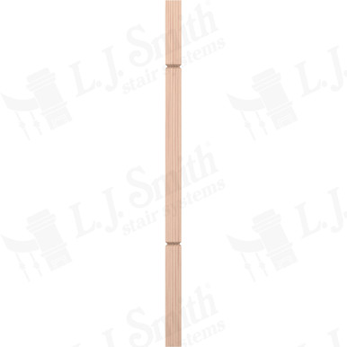 L.J. Smith 1-3/4" Square V-Groove Baluster · LJ-5360V-B 38 — stair parts selection with LeviArs Design & Remodeling