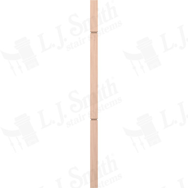 L.J. Smith 1-3/4" Square V-Groove Baluster · LJ-5360V-B 42 — stair parts selection with LeviArs Design & Remodeling
