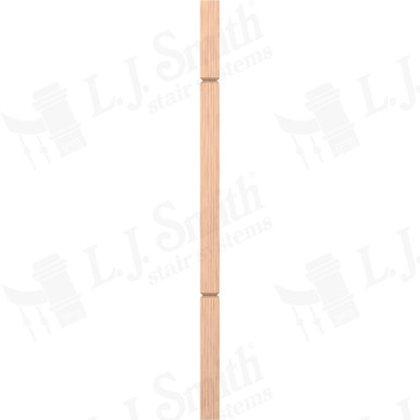 L.J. Smith 1-3/4" Square V-Groove Baluster · LJ-5360V-H 38 — stair parts selection with LeviArs Design & Remodeling