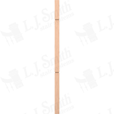 L.J. Smith 1-3/4" Square V-Groove Baluster · LJ-5360V-H 42 — stair parts selection with LeviArs Design & Remodeling
