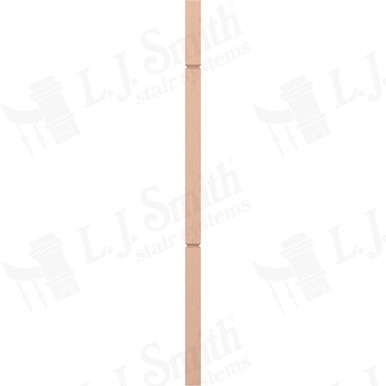 L.J. Smith 1-3/4" Square V-Groove Baluster · LJ-5360V-HM 42 — stair parts selection with LeviArs Design & Remodeling