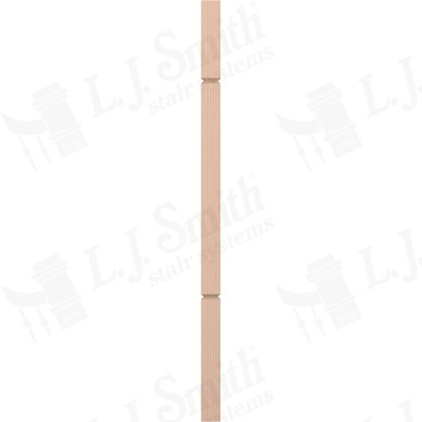 L.J. Smith 1-3/4" Square V-Groove Baluster · LJ-5360V-M 38 — stair parts selection with LeviArs Design & Remodeling