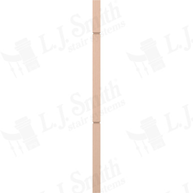 L.J. Smith 1-3/4" Square V-Groove Baluster · LJ-5360V-M 42 — stair parts selection with LeviArs Design & Remodeling
