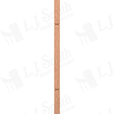 L.J. Smith 1-3/4" Square V-Groove Baluster · LJ-5360V-O 34 — stair parts selection with LeviArs Design & Remodeling