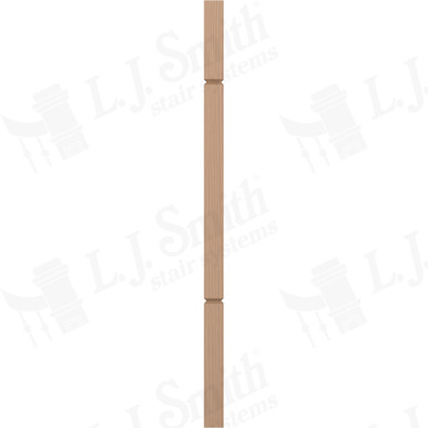 L.J. Smith 1-3/4" Square V-Groove Baluster · LJ-5360V-P 38 — stair parts selection with LeviArs Design & Remodeling