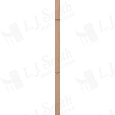 L.J. Smith 1-3/4" Square V-Groove Baluster · LJ-5360V-P 42 — stair parts selection with LeviArs Design & Remodeling