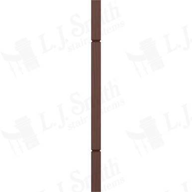 L.J. Smith 1-3/4" Square V-Groove Baluster · LJ-5360V-W 34 — stair parts selection with LeviArs Design & Remodeling