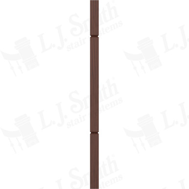 L.J. Smith 1-3/4" Square V-Groove Baluster · LJ-5360V-W 38 — stair parts selection with LeviArs Design & Remodeling