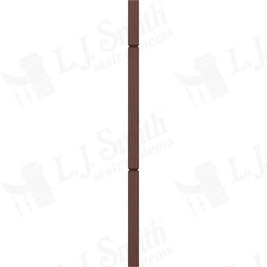 L.J. Smith 1-3/4" Square V-Groove Baluster · LJ-5360V-W 42 — stair parts selection with LeviArs Design & Remodeling