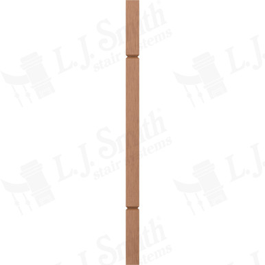 L.J. Smith 1-3/4" Square V-Groove Baluster · LJ-5360V-WO 34 — stair parts selection with LeviArs Design & Remodeling