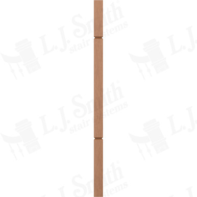 L.J. Smith 1-3/4" Square V-Groove Baluster · LJ-5360V-WO 38 — stair parts selection with LeviArs Design & Remodeling