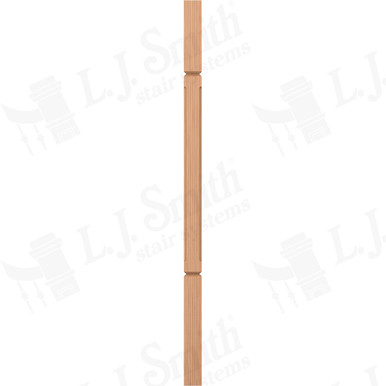 L.J. Smith 1-3/4" Square V-Groove Baluster · LJC-5360V-AL 38 — stair parts selection with LeviArs Design & Remodeling