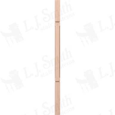 L.J. Smith 1-3/4" Square V-Groove Baluster · LJC-5360V-B 38 — stair parts selection with LeviArs Design & Remodeling