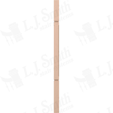 L.J. Smith 1-3/4" Square V-Groove Baluster · LJC-5360V-M 38 — stair parts selection with LeviArs Design & Remodeling