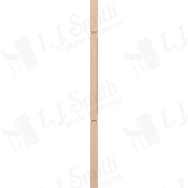 L.J. Smith 1-3/4" Square V-Groove Baluster · LJC-5360V-M 42 — stair parts selection with LeviArs Design & Remodeling