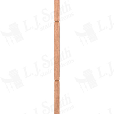 L.J. Smith 1-3/4" Square V-Groove Baluster · LJC-5360V-O 38 — stair parts selection with LeviArs Design & Remodeling